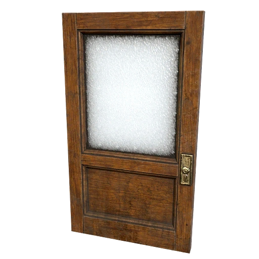 Дверь заброшенной клиники