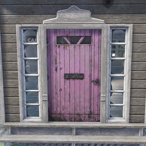 Окрашенная розовая дверь - скриншот 1