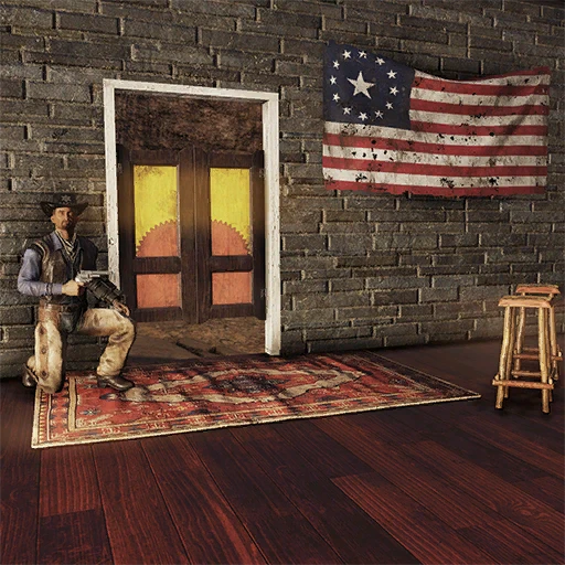 Дверь салуна "Сансет саспарилла" - скриншот 2