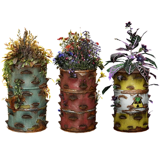 Blasted Barrel Plant Set