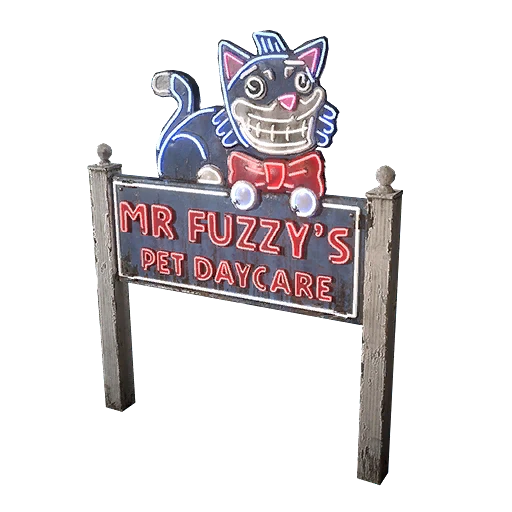 Mr. Fuzzy Pet Daycare Neon Sign