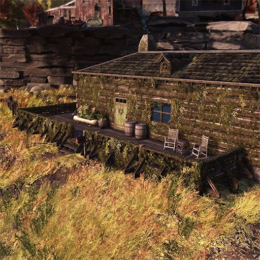 Набор крыльца заросшего дома отдыха - скриншот 1