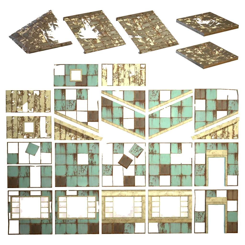 Комплект "Разрушенный дом будущего" для C.A.M.P.