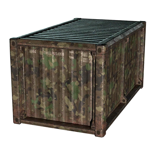 Прочный камуфляжный грузовой контейнер