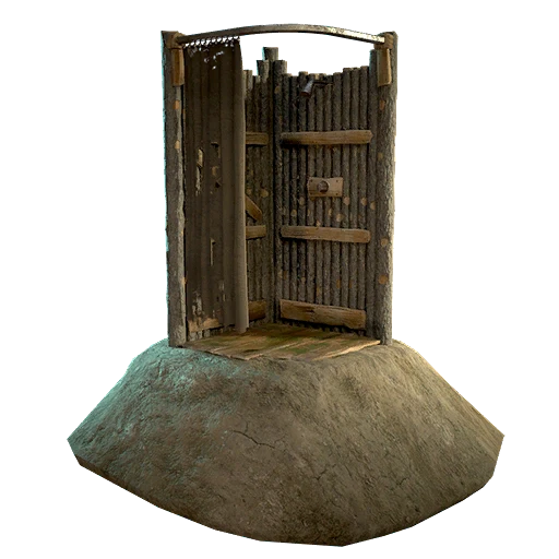 Wooden Outdoor Shower