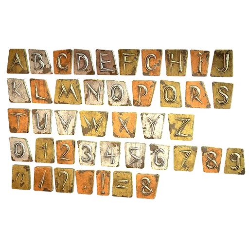 Radio Station Letters Set