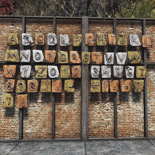 Radio Station Letters Set - скриншот 1