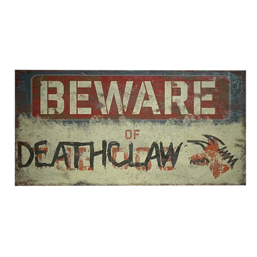 Don't Pet the Deathclaw Sign
