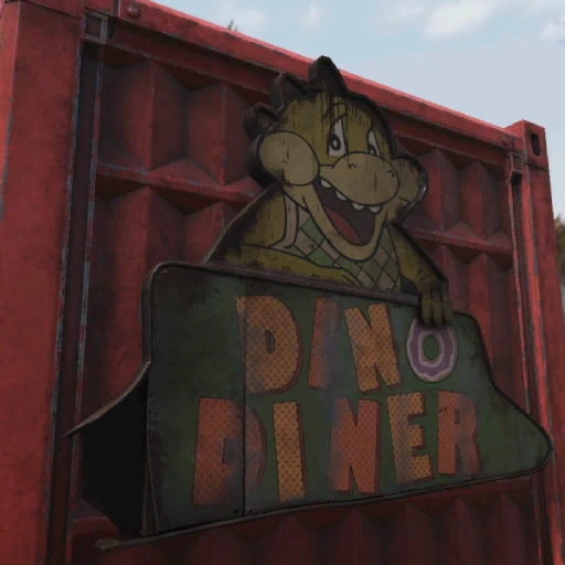 Вывеска закусочной в "Дино-парке" - скриншот 1