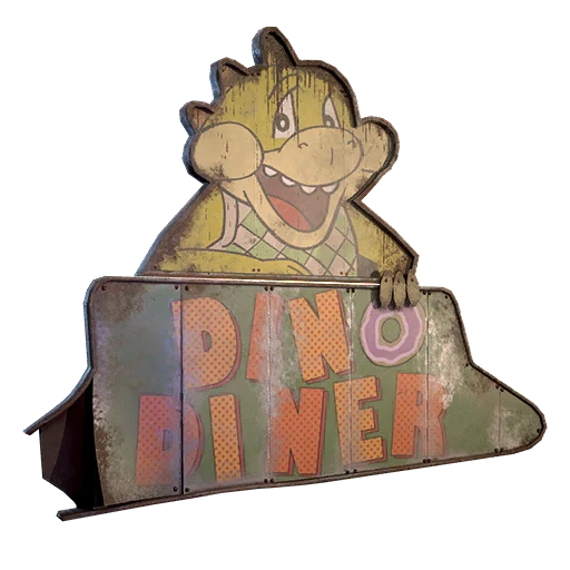 Вывеска закусочной в "Дино-парке"