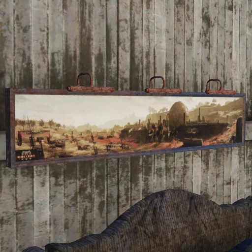 Плакат "Кровь и ржавчина" в рамке - скриншот 2