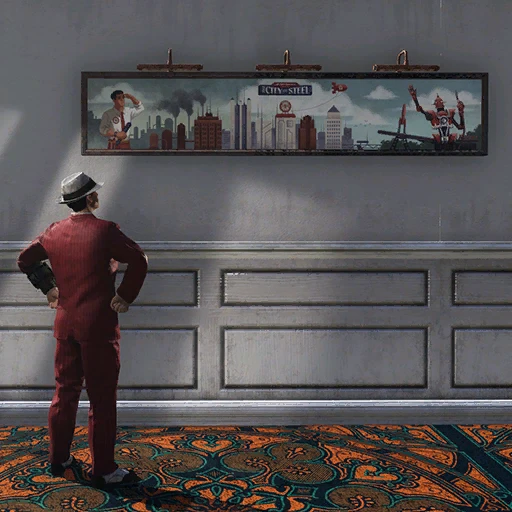 Framed City of Steel Wall Art - скриншот 1
