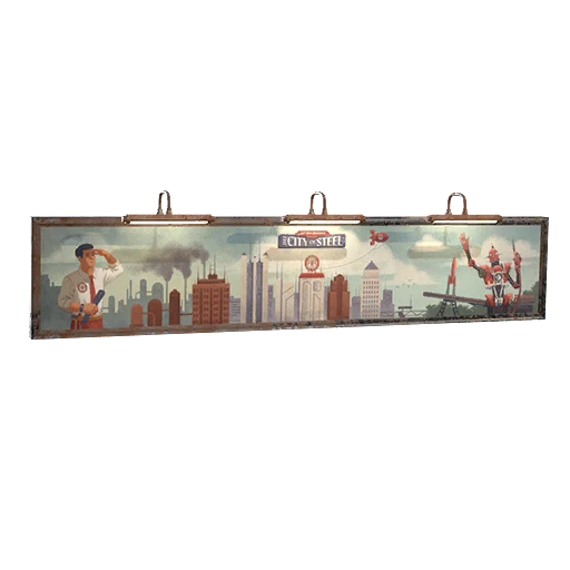 Framed City of Steel Wall Art