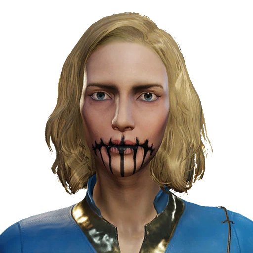 Грим "Решетка на рот"