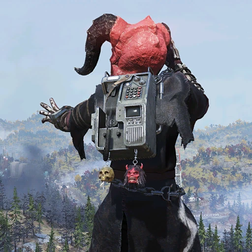 Брелок для рюкзака "Маска демона для Фастнахта" - скриншот 1