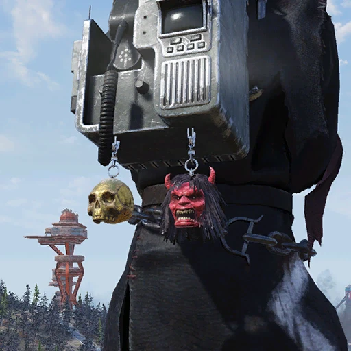 Брелок для рюкзака "Маска демона для Фастнахта" - скриншот 2