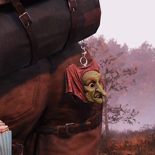 Брелок для рюкзака "Маска ведьмы для Фастнахта" - скриншот 2