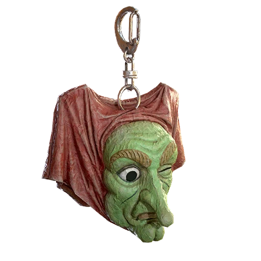 Брелок для рюкзака "Маска ведьмы для Фастнахта"