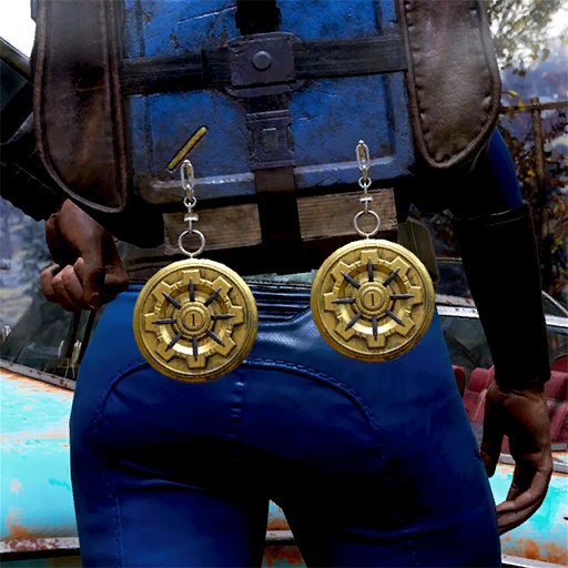 Vault-Tec Gold Medal Backpack Flair - скриншот 1