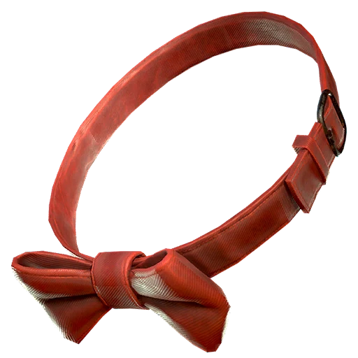 Красный ошейник с бантом (кот)