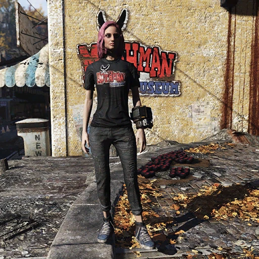 Комплект из футболки и джинсов "Музей Молерота" - скриншот 1