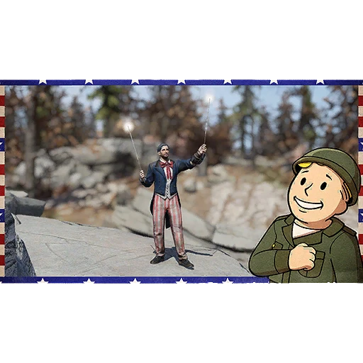 Звездно-полосатая рамка для фоторежима - скриншот 1