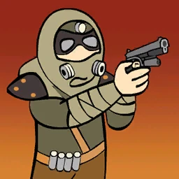 Значок игрока "Рейдер с пистолетом"