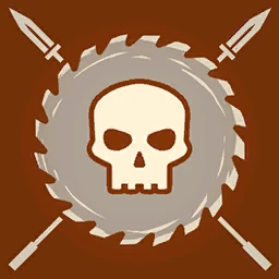 Значок игрока "Череп и пила"