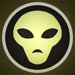 Значок "Нашивка с пришельцем"