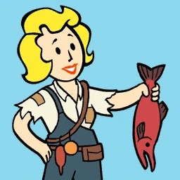Vault Girl Holding Fish Icon