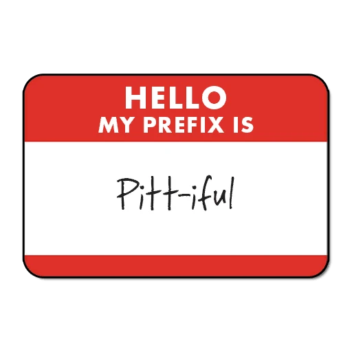 "Pitt-iful" Player Title Prefix