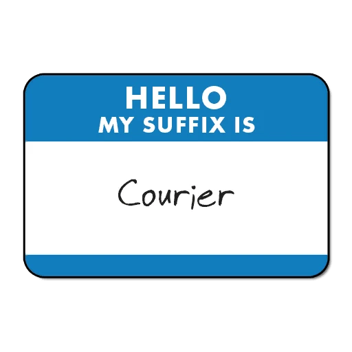Суффикс титула игрока "Курьер"