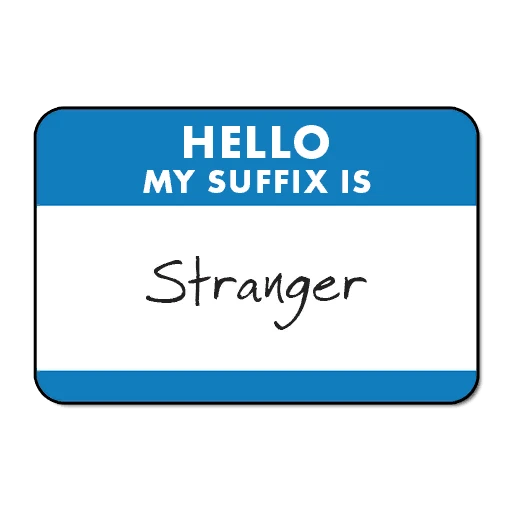 Суффикс титула игрока "Незнакомец"