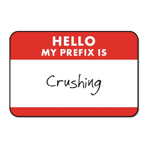 Префикс титула игрока "Сминающий"