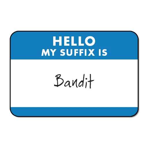 Суффикс титула игрока "Бандит"