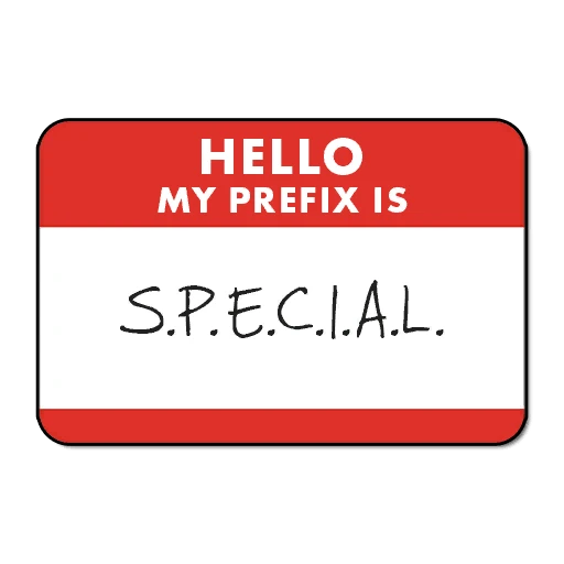 "S.P.E.C.I.A.L." Player Title Prefix