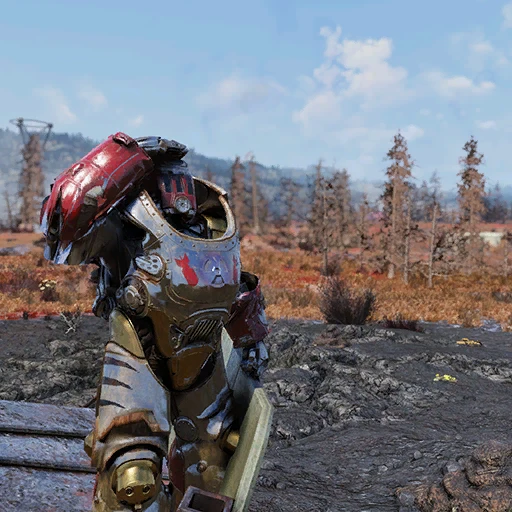 Облик атомного рейнджера для силовой брони | Fallout 76