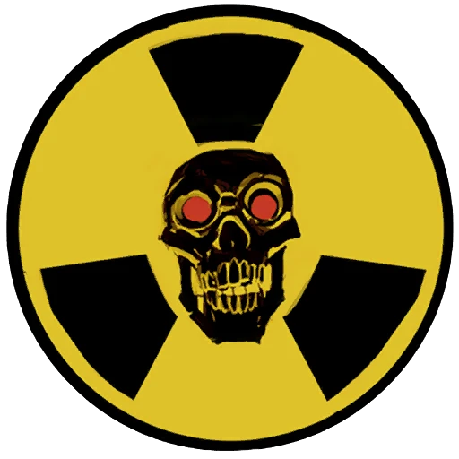 Татуировка "Радиоактивный череп"