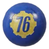 Синий шар для боулинга "Убежище 76"