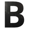 Буква вывески B