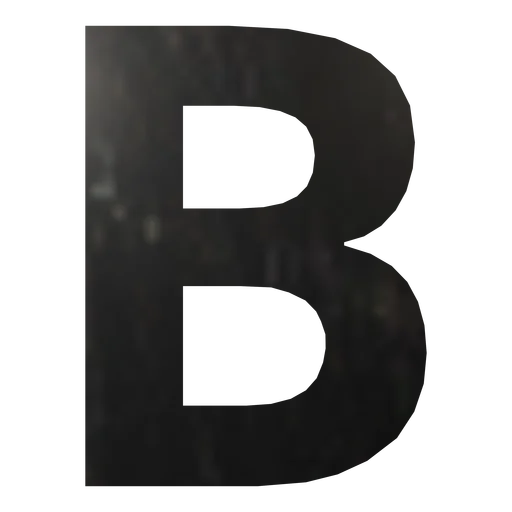 Буква вывески B