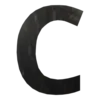 Буква вывески C