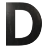 Буква вывески D