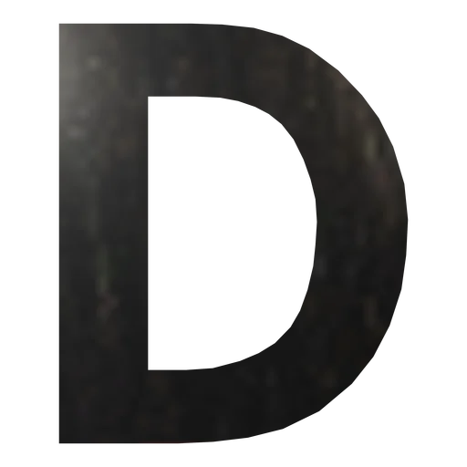 Буква вывески D
