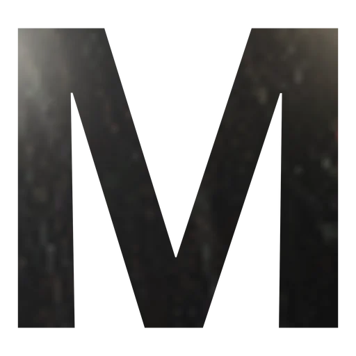 Буква вывески M