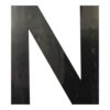 Буква вывески N