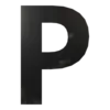 Буква вывески P