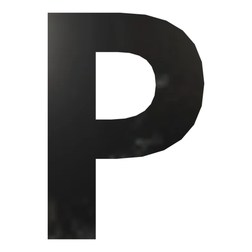 Буква вывески P