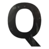 Буква вывески Q