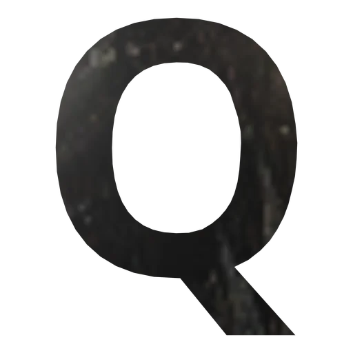 Буква вывески Q